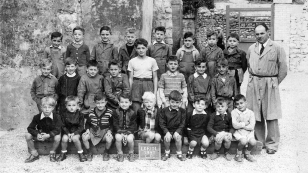 photo de classe ancienne